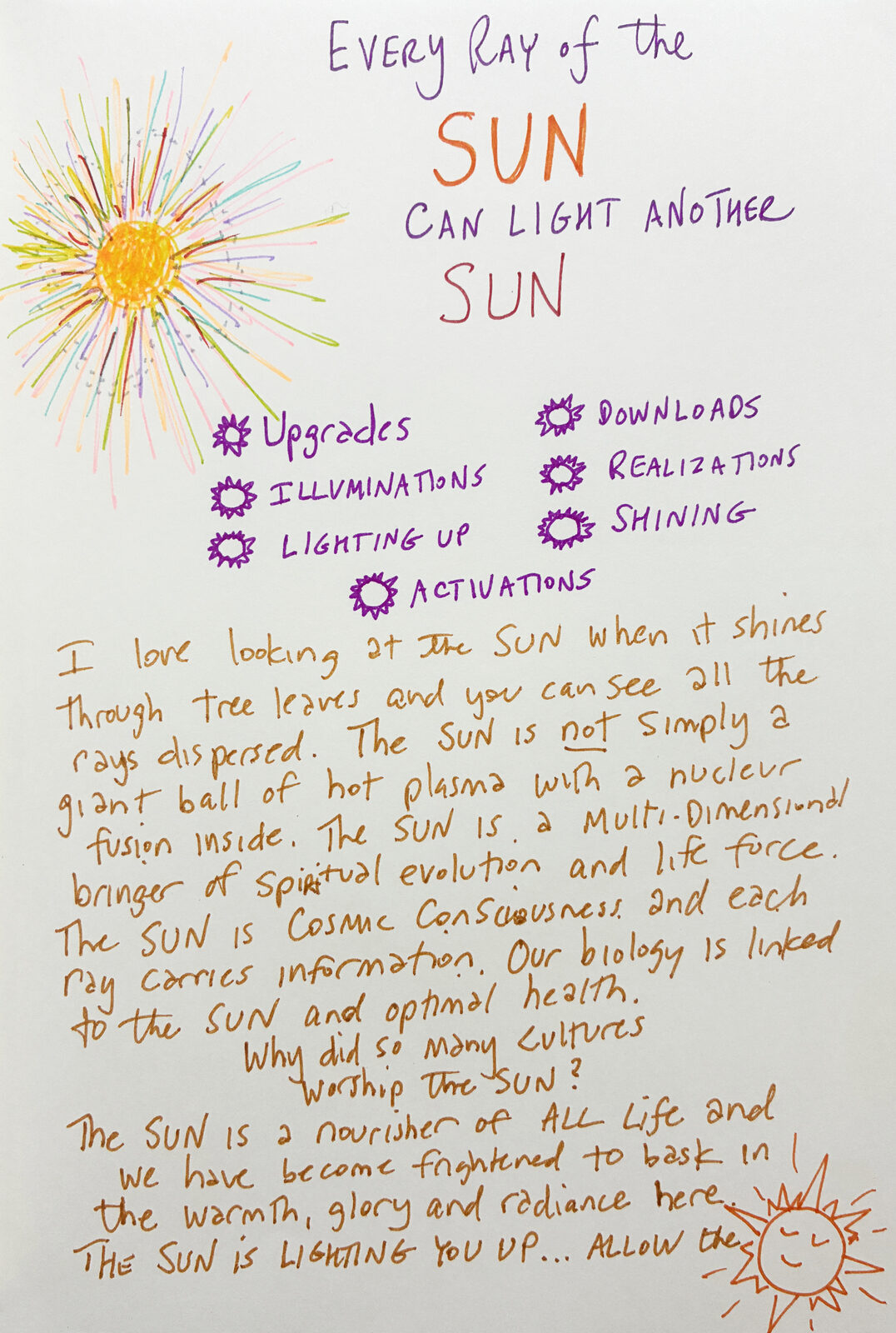 Every ray counts doodle