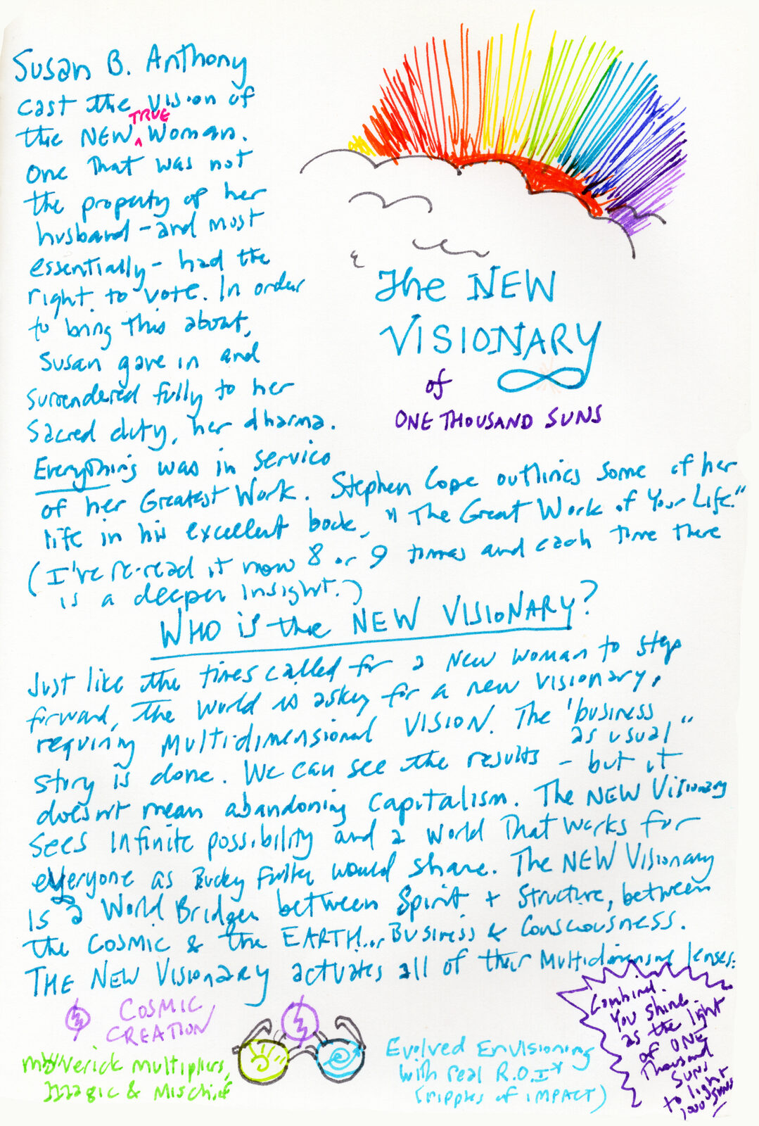 Visionary card doodle