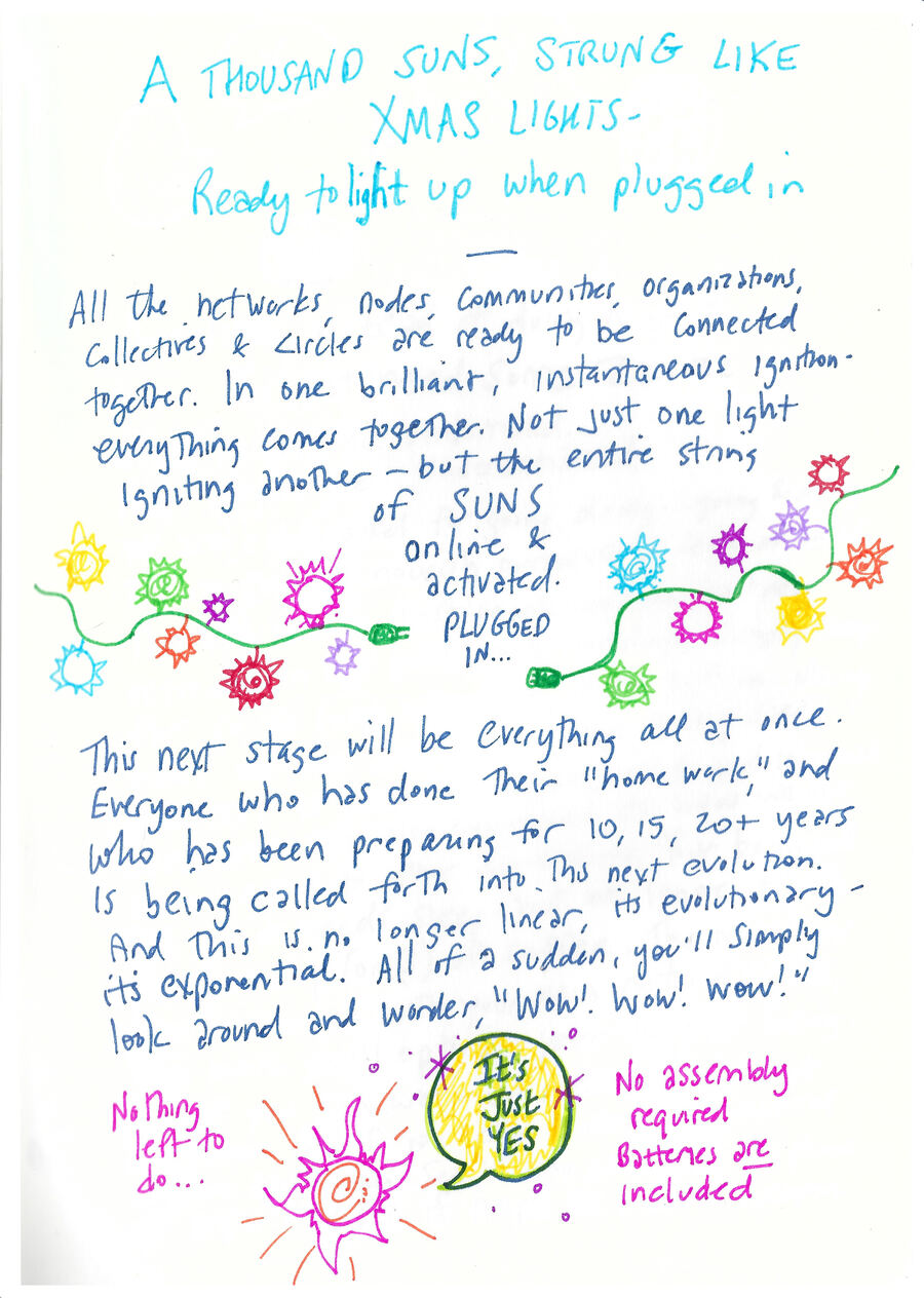 Christmas suns doodle