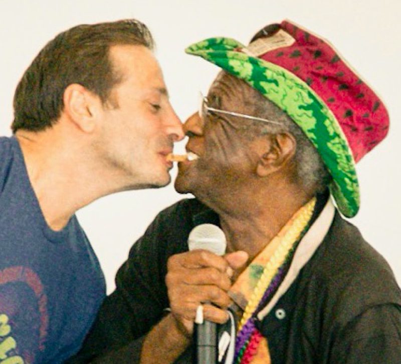 Yanik with Wally Famous Amos