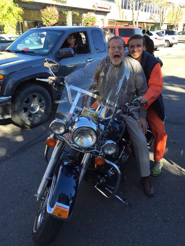 Yanik with Rich Teerlink, former Harley Davidson CEO